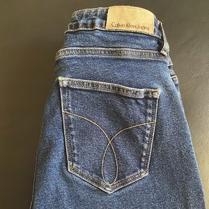 Calvin Klein High Rise Ankle Jeans Med Wash 28